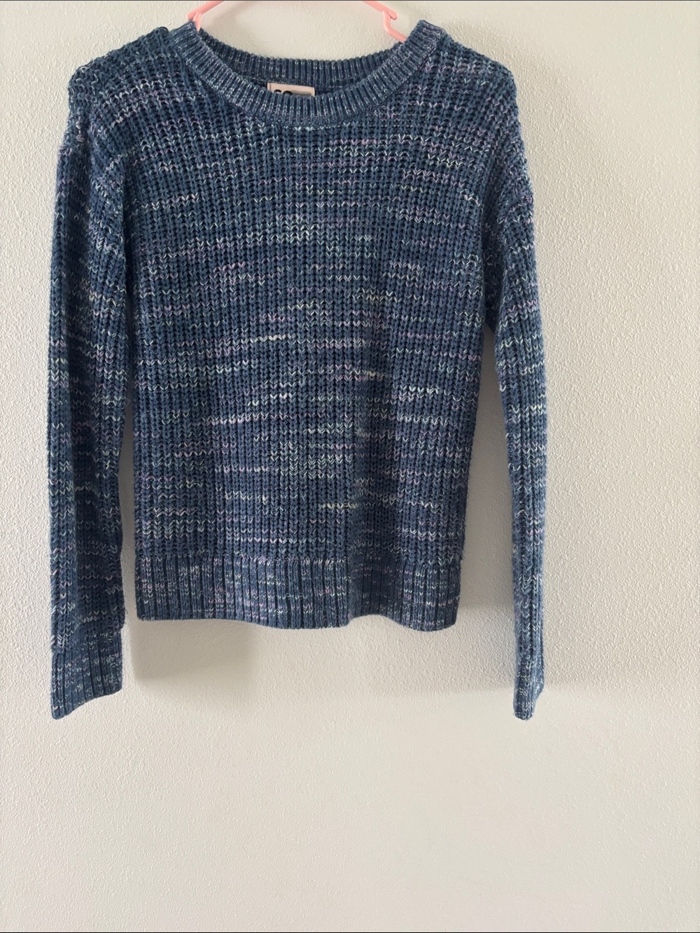 SO Kids Blue Marled Knit Sweater